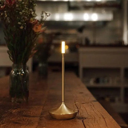 Porte-bougie Dimmable en Aluminium | Design Élégant et Rechargeable