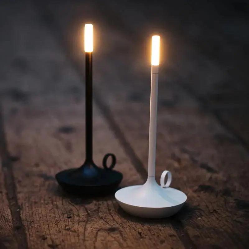 Porte-bougie Dimmable en Aluminium | Design Élégant et Rechargeable