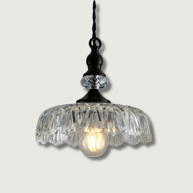 Lampe Suspendue en Verre | Charme Rétro et Élégance Moderne