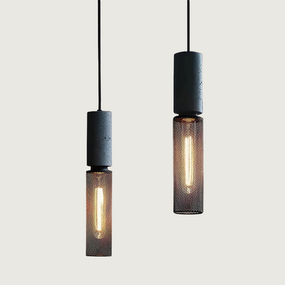 Lampe Suspendue Industrielle en Béton | Design Unique et Éclairage LED Efficace