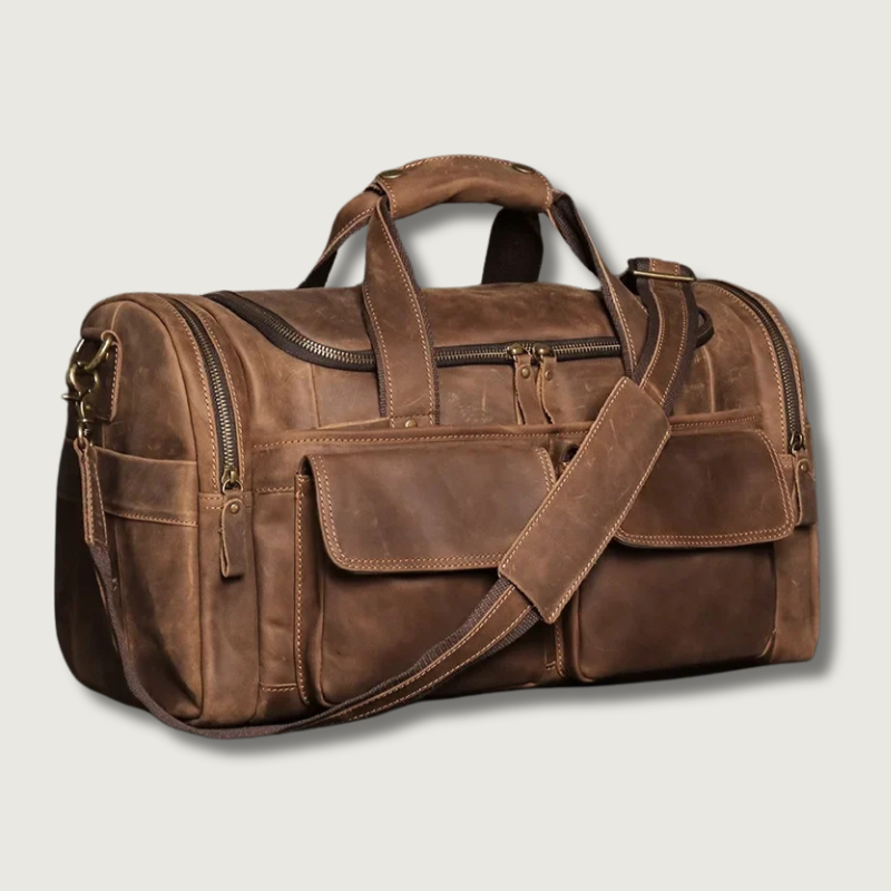 Sac de Voyage Élégant et Pratique | Design Vintage avec Intérieur Spacieux