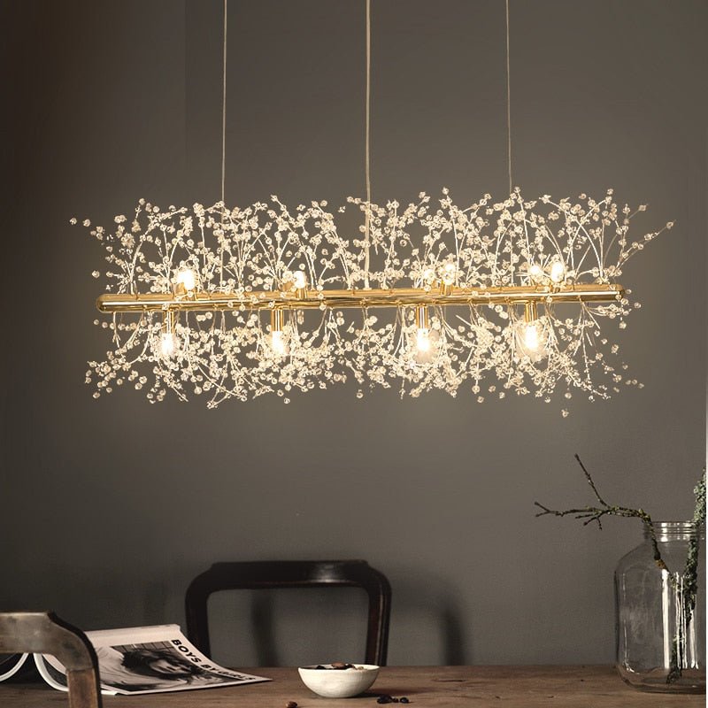 Lustre en Cristal Flocon de Neige | Élégance Contemporaine et Illumination Éblouissante