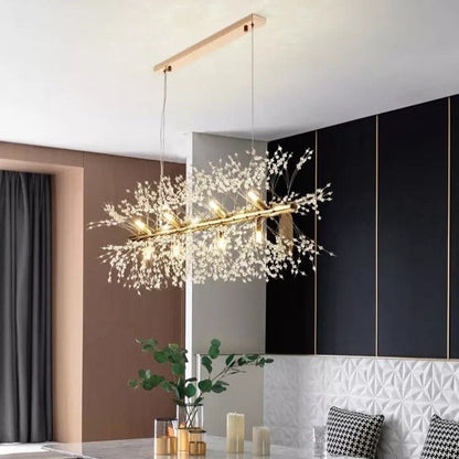 Lustre en Cristal Flocon de Neige | Élégance Contemporaine et Illumination Éblouissante