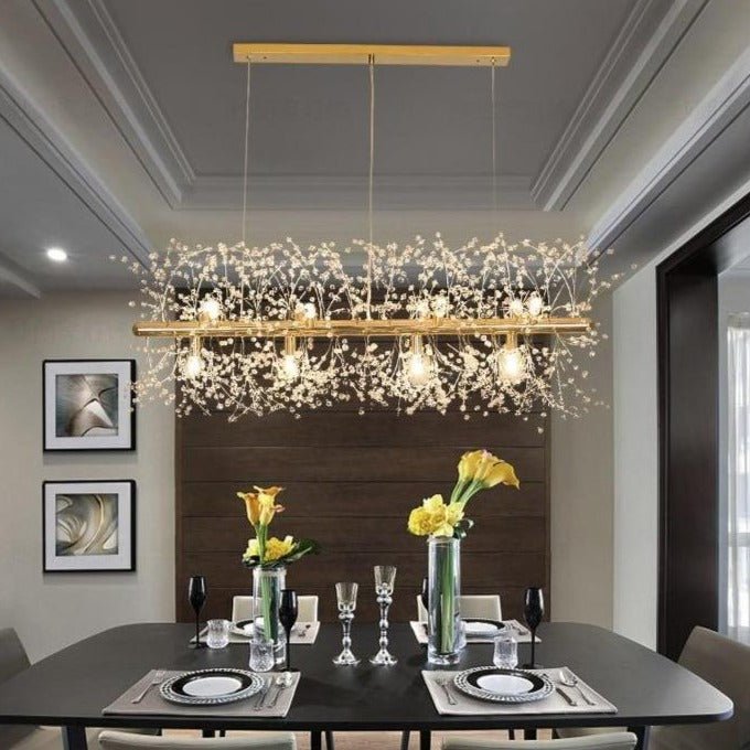 Lustre en Cristal Flocon de Neige | Élégance Contemporaine et Illumination Éblouissante