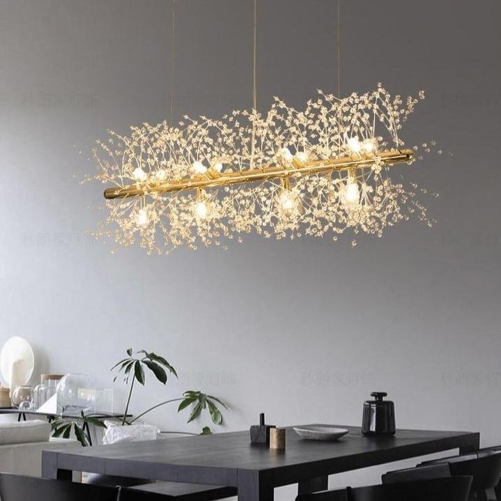Lustre en Cristal Flocon de Neige | Élégance Contemporaine et Illumination Éblouissante