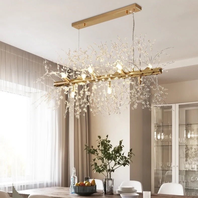 Lustre en Cristal Flocon de Neige | Élégance Contemporaine et Illumination Éblouissante