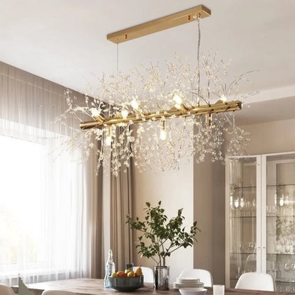 Lustre en Cristal Flocon de Neige | Élégance Contemporaine et Illumination Éblouissante