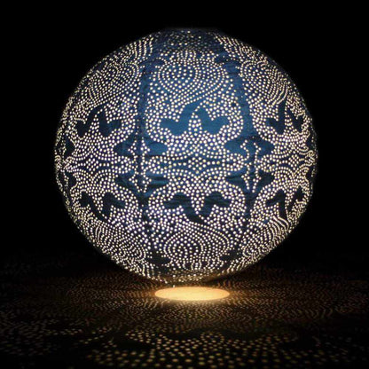 Lampe Solaire Globe Décorative | Design Marrakeck et Résistante aux Intempéries