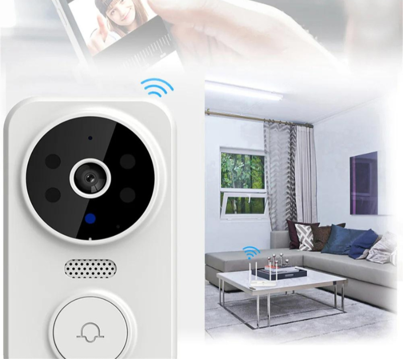 Sonnette Intelligente WiFi - Caméra HD - Détection Mouvement