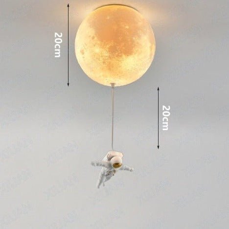Lampe Spaceman en Forme de Lune | Ambiance Intergalactique pour Enfants