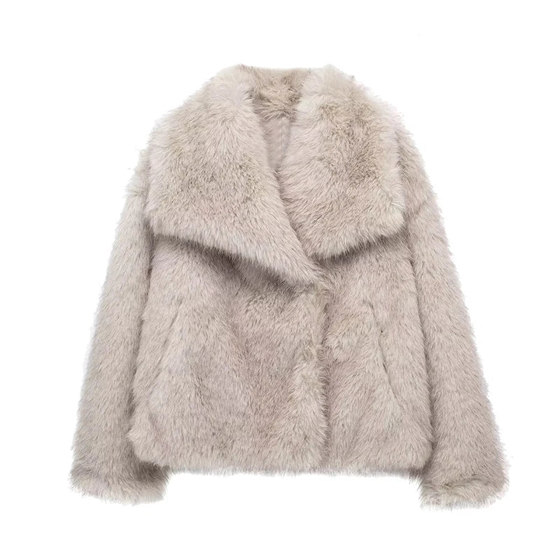 Veste en Fausse Fourrure Écologique | Élégance et Chaleur Luxueuse