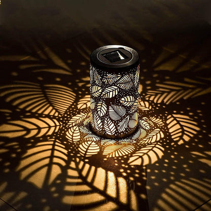 Lampe Solaire en Feuille | Éclairage Écologique et Ambiance Chaleureuse