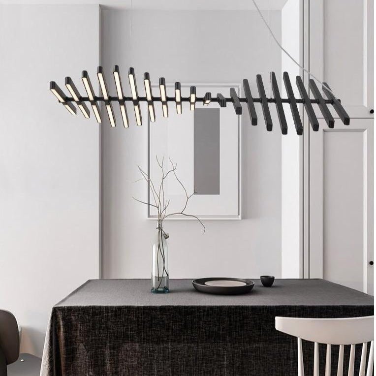 Lustre LED Moderne et Élégant | Ambiance Éblouissante avec Télécommande