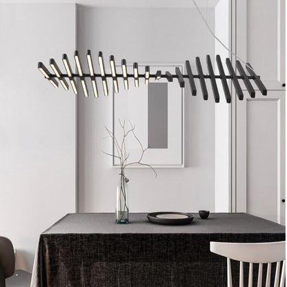 Lustre LED Moderne et Élégant | Ambiance Éblouissante avec Télécommande