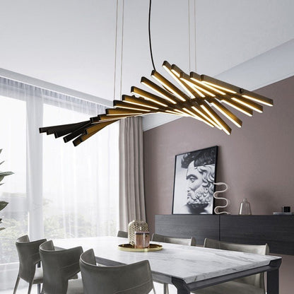 Lustre LED Moderne et Élégant | Ambiance Éblouissante avec Télécommande