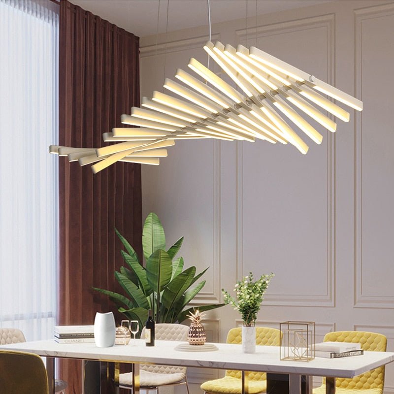 Lustre LED Moderne et Élégant | Ambiance Éblouissante avec Télécommande