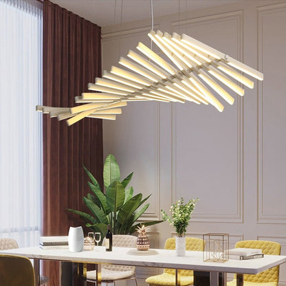 Lustre LED Moderne et Élégant | Ambiance Éblouissante avec Télécommande
