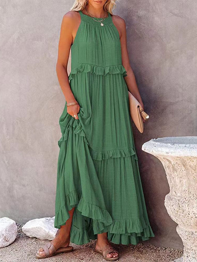 Robe de Soirée Élégante Sans Manches | Tissu Léger et Confortable pour Toutes les Occasions