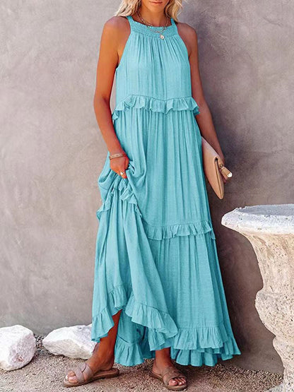 Robe de Soirée Élégante Sans Manches | Tissu Léger et Confortable pour Toutes les Occasions
