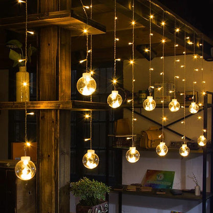 Luminaires Suspendus LED pour Extérieur | Ambiance Blanc Chaud et Multicolore