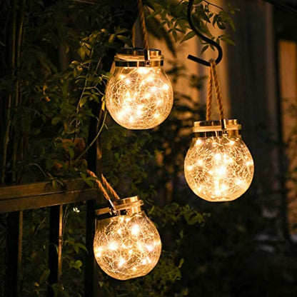 Lampe Solaire en Verre | Éclairage Écologique et Élégant