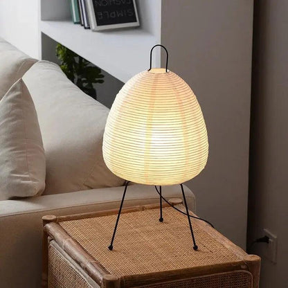 Lampe Trépied Japonaise | Éclairage LED Doux et Élégant