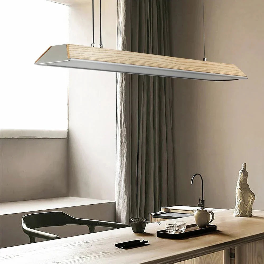 Lumière LED en Bois Naturel | Design Élégant et Écologique
